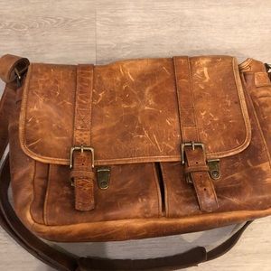 Beautiful brown leather Ona messenger bag